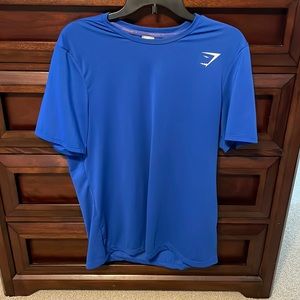 Gymshark Men’s Blue Shirt Size- Large
